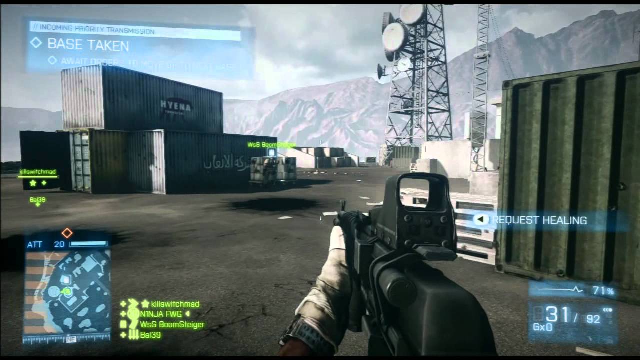 FWG vs X3UK:W WGL BF3 4v4 Squad Rush - Damavand Peak