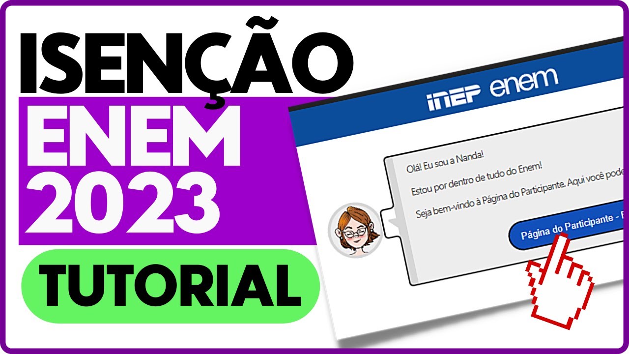 [TUTORIAL] Isen&ccedil;&atilde;o do ENEM 2026 - Como solicitar isen&ccedil;&atilde;o da taxa de inscri&ccedil;&atilde;o | PROFINHO