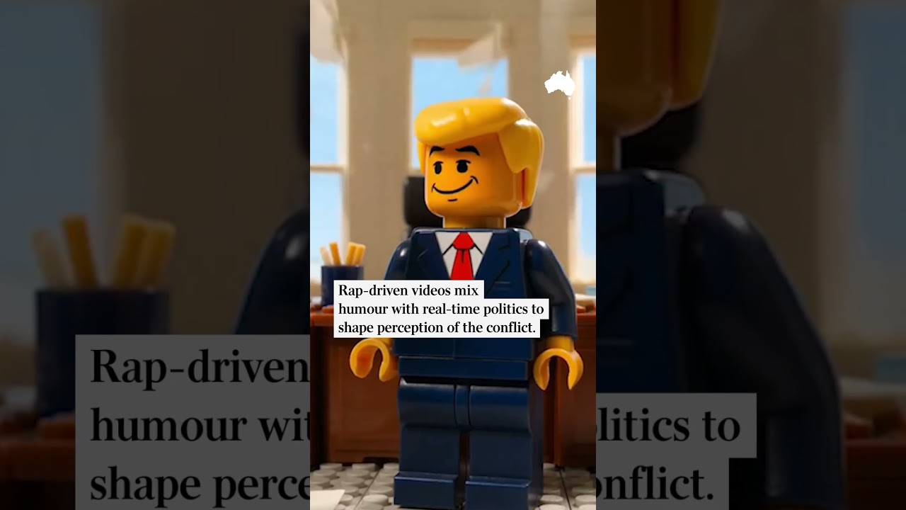 Пропагандистская война Трампа и Ирана в стиле конструктора Lego с использованием искусственного и...