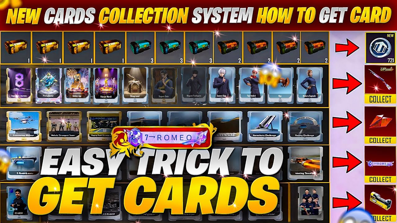 Get Free Permanent Upgradable Skin & New Cabin Display Name | How To Collect Cards | PUBGM