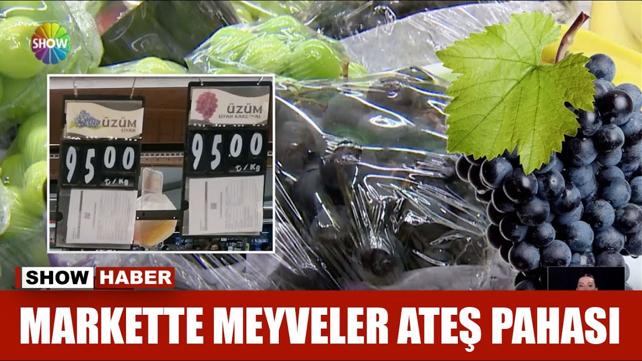 Markette meyveler ateş pahası