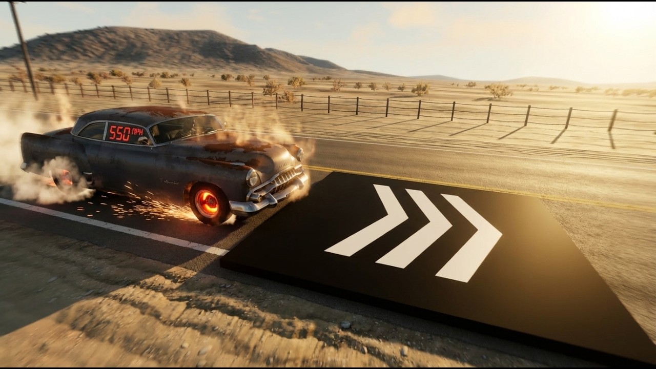 550 MPH Instant Speed – Can They Survive  BeamNG