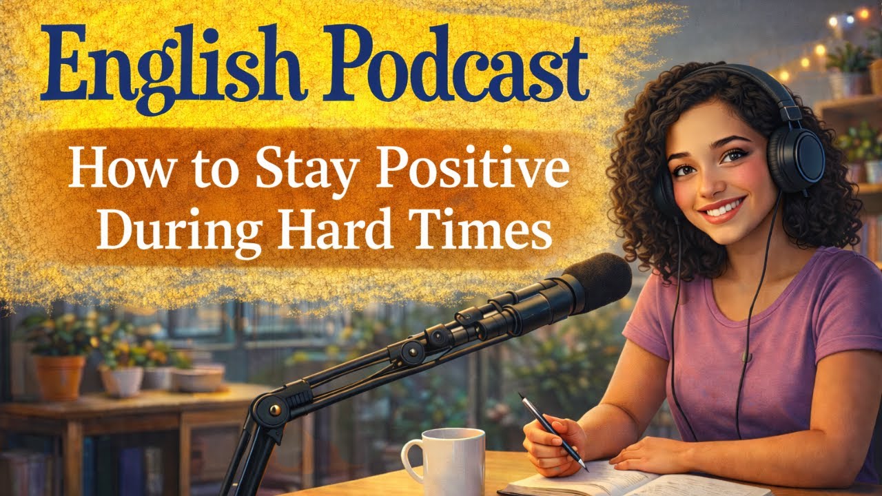 Learn English with Podcast | How to Stay Positive During Hard Times | Easy English Listening