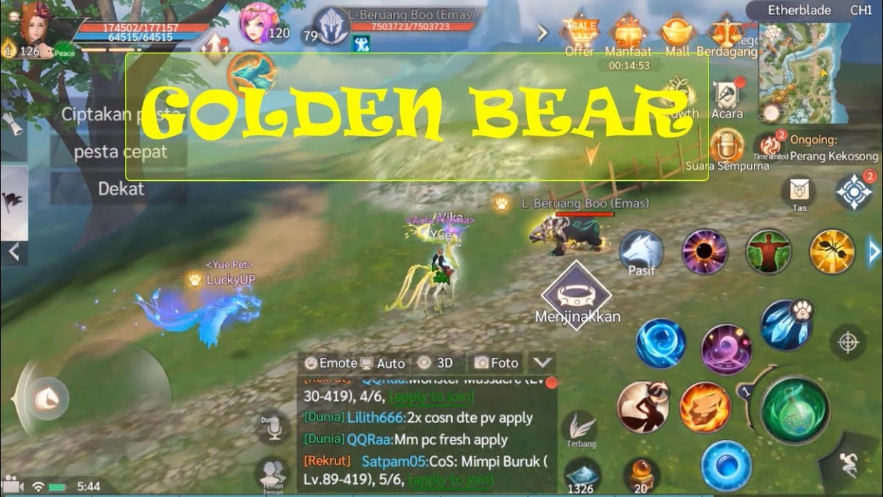 Lokasi Pet Vulpine Golden BEAR Dan Silver BEAR _ Perfect World Mobile VNG
