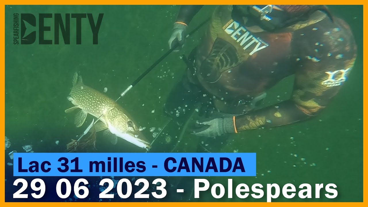 Chasse sous-marine aux Polespear dans les lacs Canadien