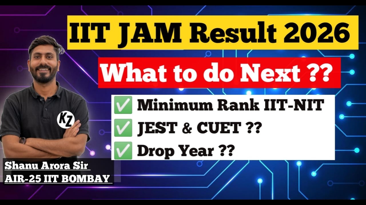 iit jam result 2026 || iit jam 2026 minimum rank for iit nit || IIT JAM Physics Ranks vs college