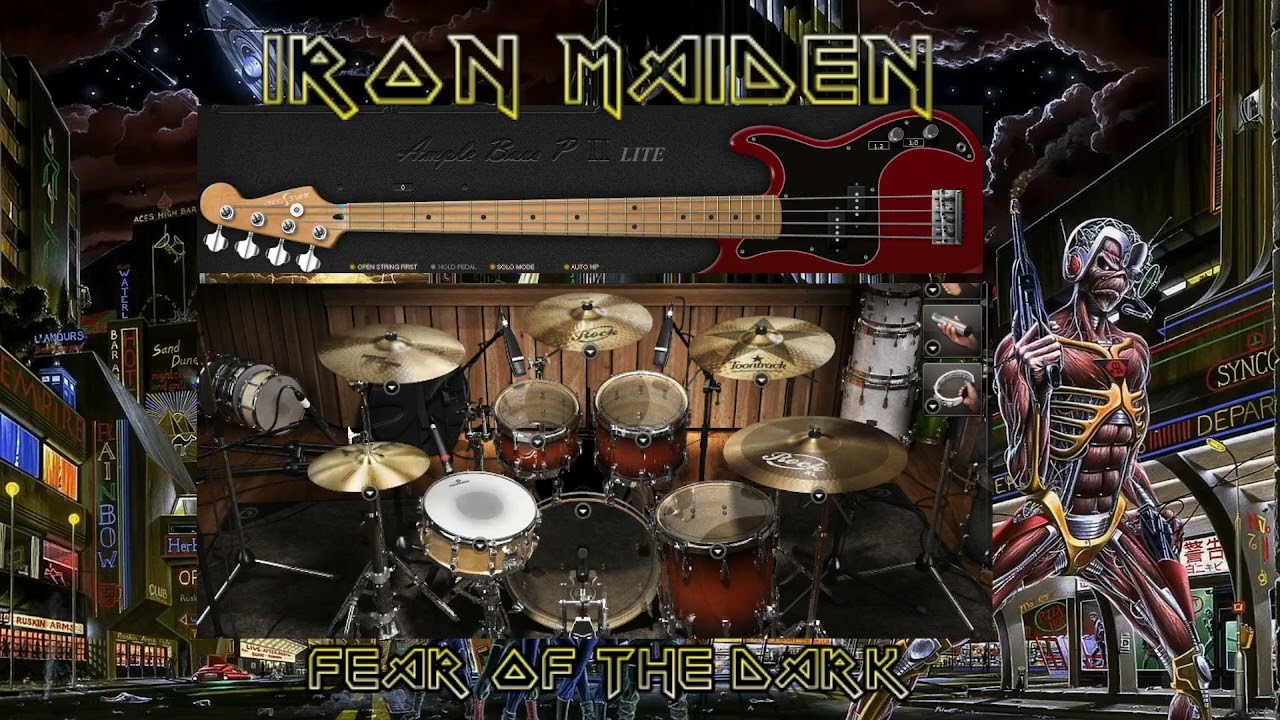 Iron Maiden: Fear of the dark (drum and bass only)