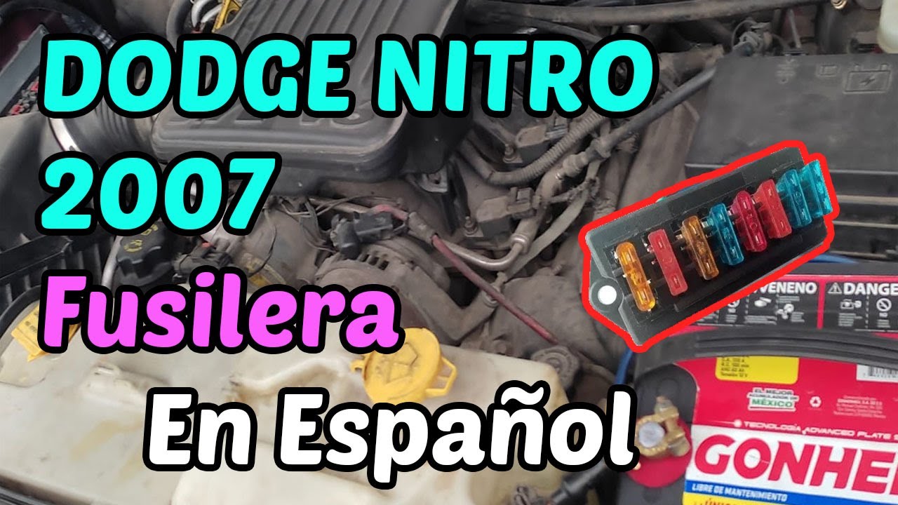 DIAGRAMA de FUSIBLES Dodge Nitro 2007 [ En Español ]