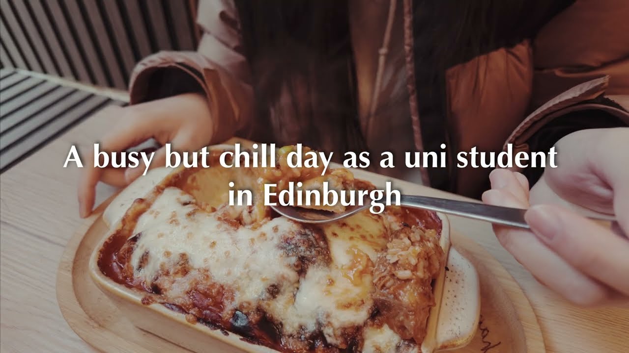 A busy but chill day as a uni student in Edinburgh 🏴󠁧󠁢󠁳󠁣󠁴󠁿| Beholding the falling leaves when weary