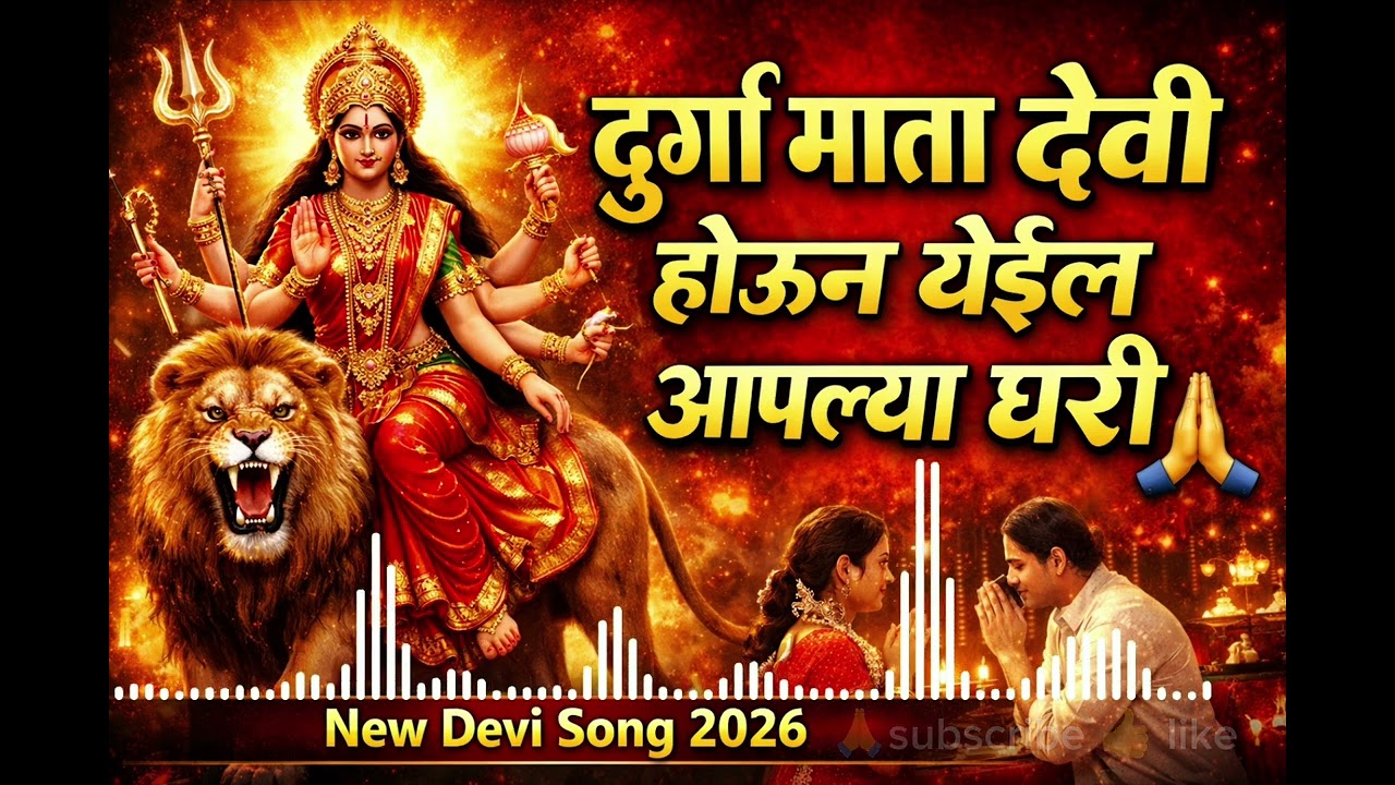 दुर्गा माता देवी होऊन येईल आपल्या घरी 🔱 | Navratri Special Song 2026 | Marathi Bhakti Geet