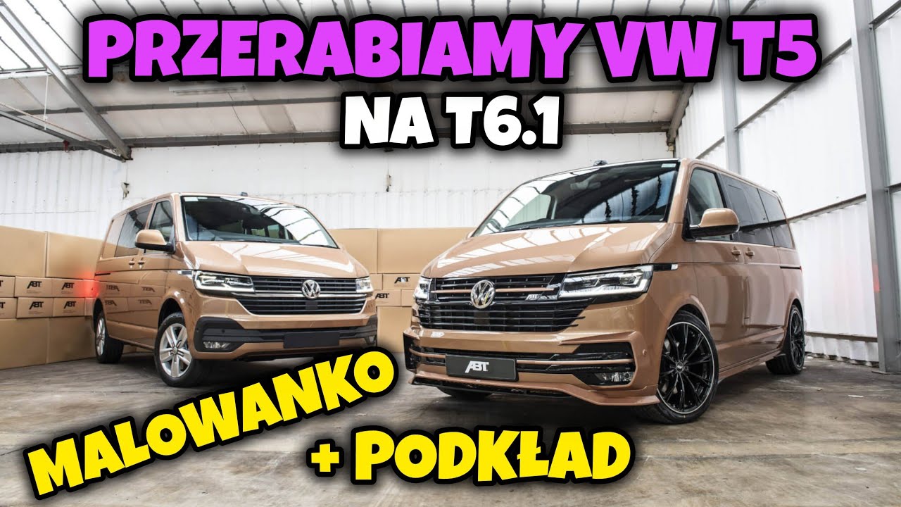 Przeróbka VW T5 na T6.1 – Malujemy błotniki, Podkładujemy drzwi i maskę + Zakupy z Allegro & Action