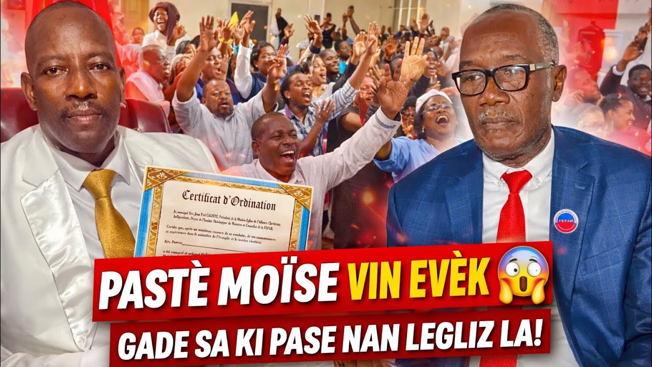 WAW La Jwa Pete Nan Legliz la Aprè Pastè Moïse Fin Evèk Legliz la Moun yo Pa Ka Kenbe Kontantman yo!