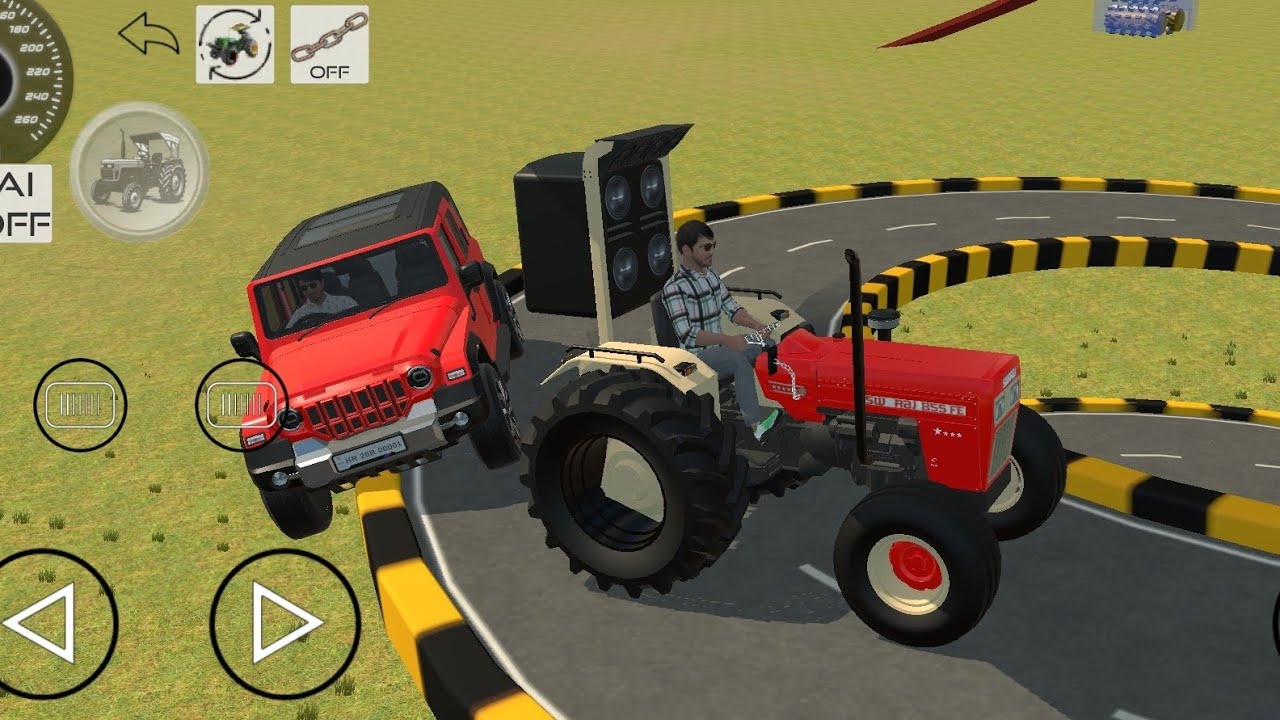  Thar Rox VS Tractor | ab hoga comeback 🤯 ||  #thar #automobile #ekmotahathighumechala #shorts 