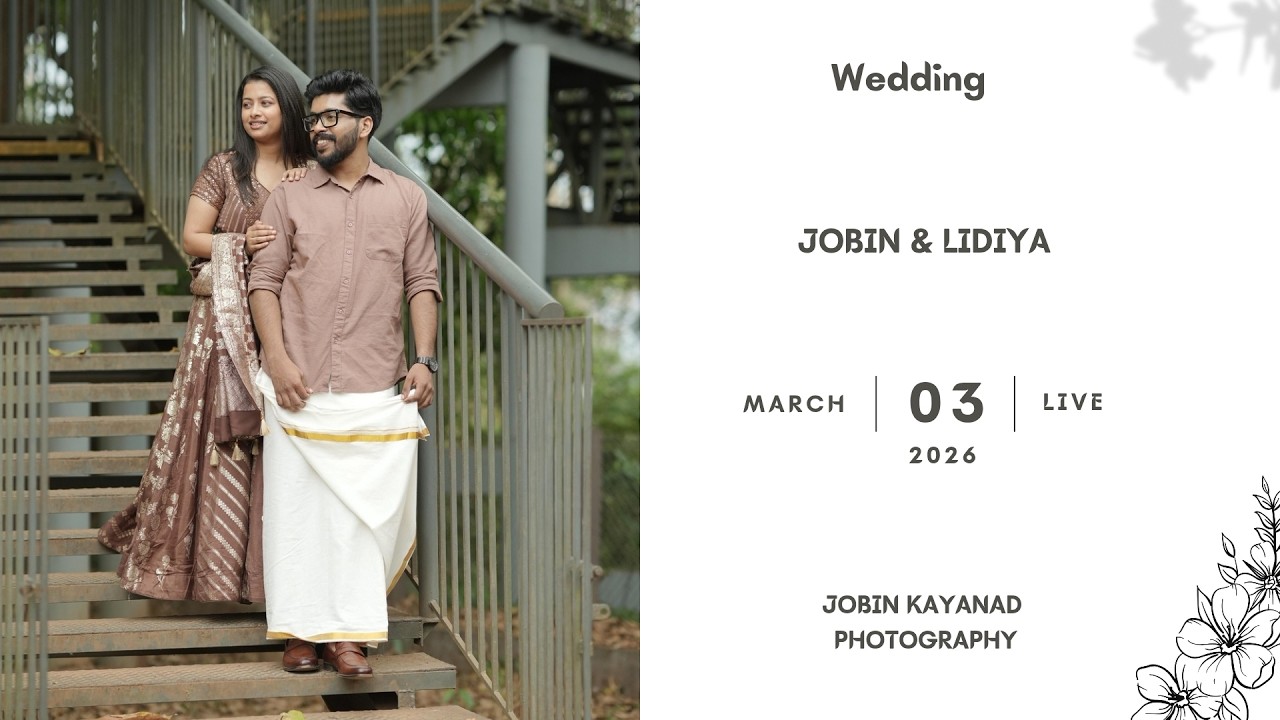 JOBIN & LIDIYA || WEDDING || LIVE STREAMING || 03.03.2026 || 10.30 AM ||