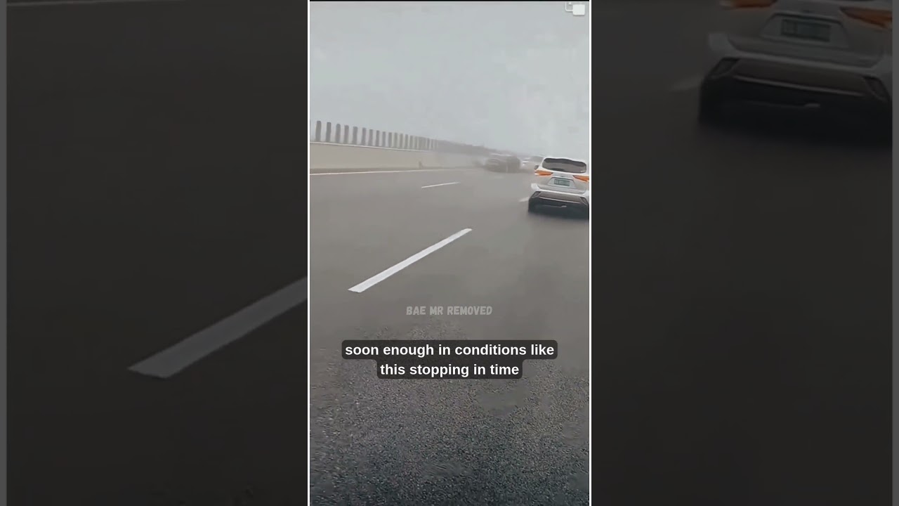 Car Crashes Into Thick Fog at High Speed! 😱 What Happens Next Is Shocking!