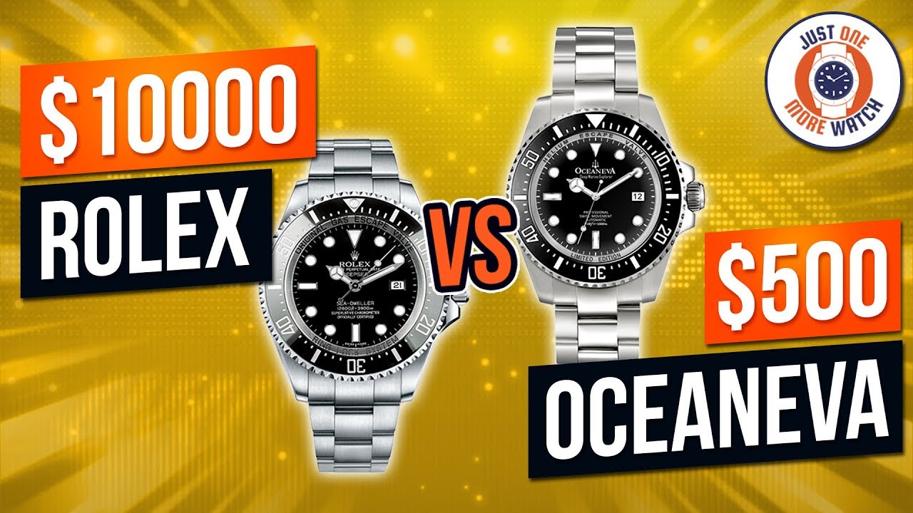 $10000 Rolex v $500 Oceaneva - How Close Does The Homage Get?