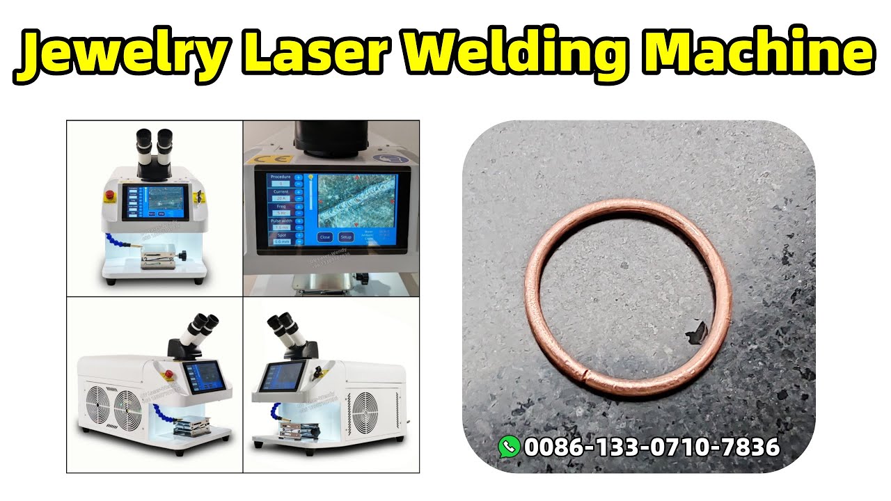 Ring Welding | YAG 125W Jewelry Laser Welding Repairing Soldering Machine for Gold Silver Jewelry