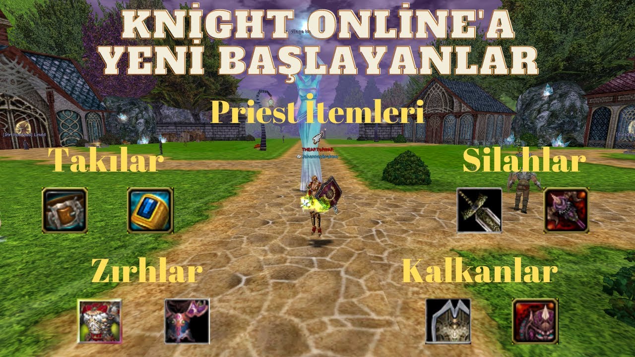 Knight Online Beginners Episode #23 Предметы жреца | Щиты | Вооружение