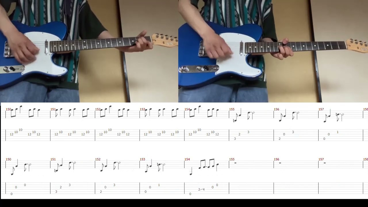 BUMP OF CHICKEN 宝石になった日 ギター 弾いてみた TAB譜付※最後にBFLYverのギターソロあり