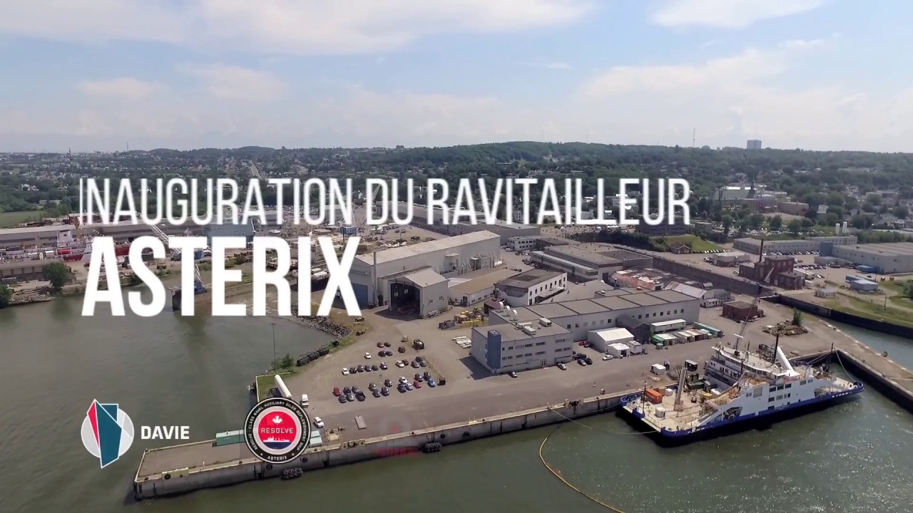 L'inauguration du ravitailleur Asterix - Version française