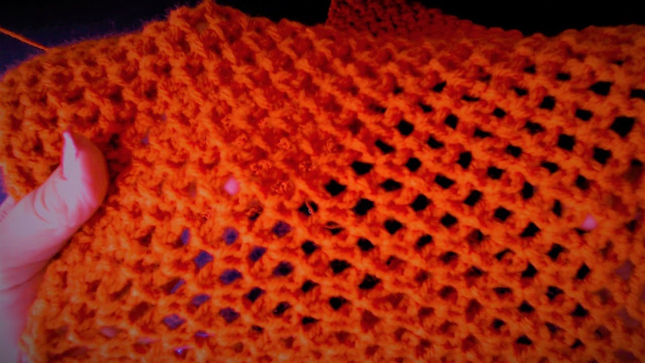 Crochet for beginners. Crochet mesh stitch, excellent for blankets and summer tops.