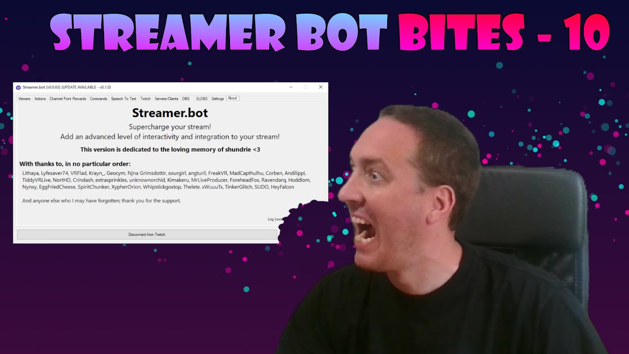 Chat actions with permissions / consent (hugs etc) - Streamer bot bites episode 10