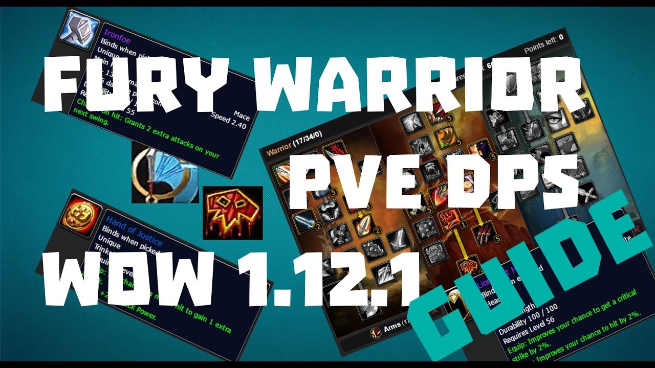[Wow Classic] Fury Warrior PVE DPS Guide