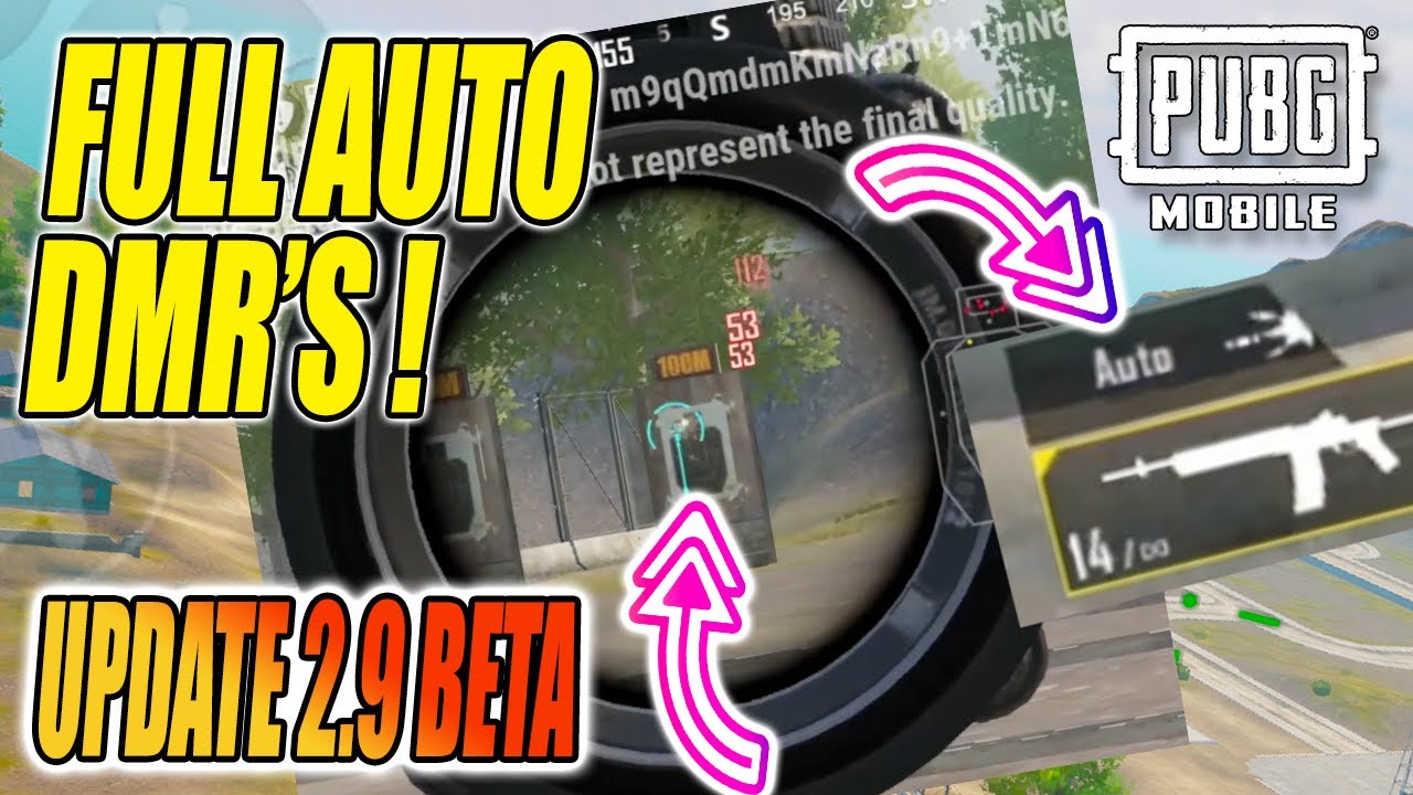 NEW FULL AUTO DMR'S UPDATE 2.9 BETA PUBG MOBILE