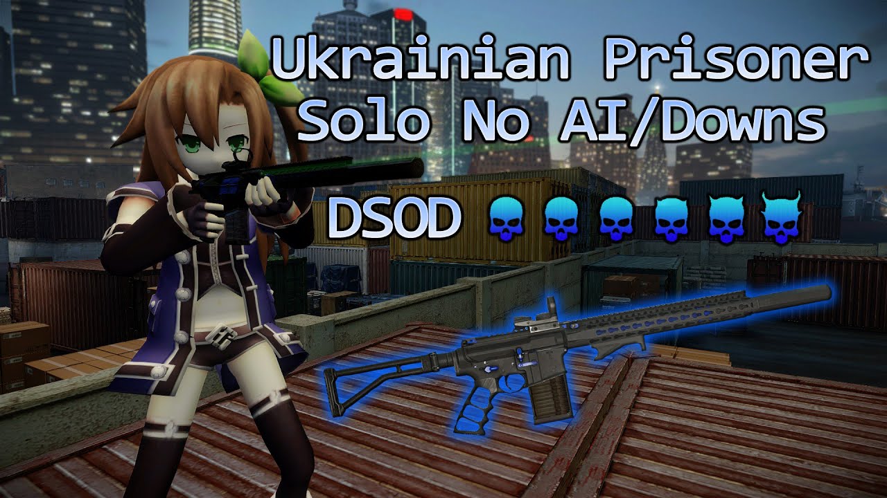 Payday 2 - The Ukrainian Prisoner DSOD Solo Loud (No AI/Downs/Assets) - Anarchist Sniper Build