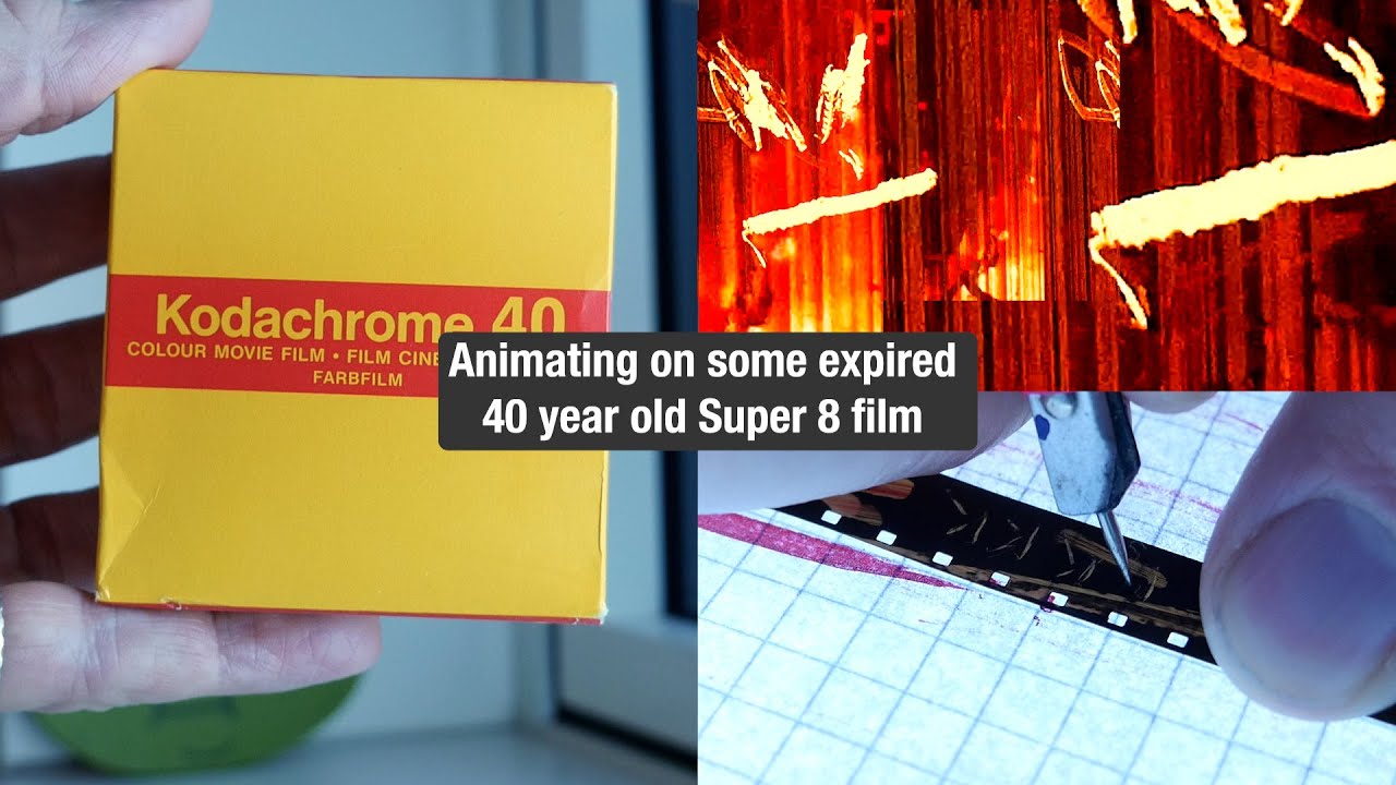 Animating on some expired 40 year old Super 8 film (tutorial)