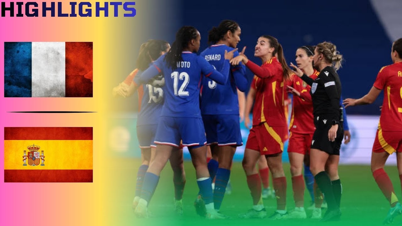 France v Spain | Women’s International Friendly | Match Highlights [Spanish commentary]