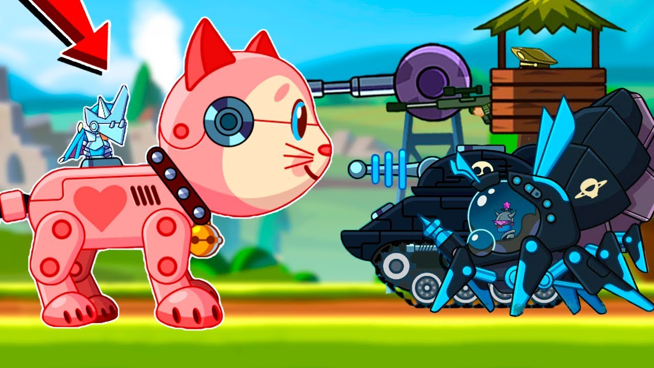 LEGENDARY TANK KITTY VS ALL BOSSES in EPIC JOURNEY - Hills of Steel