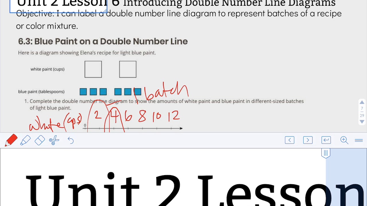 Illustrative Math 6th Grade Unit 2 Lesson 6 Introducing Double Number Line Diagrams