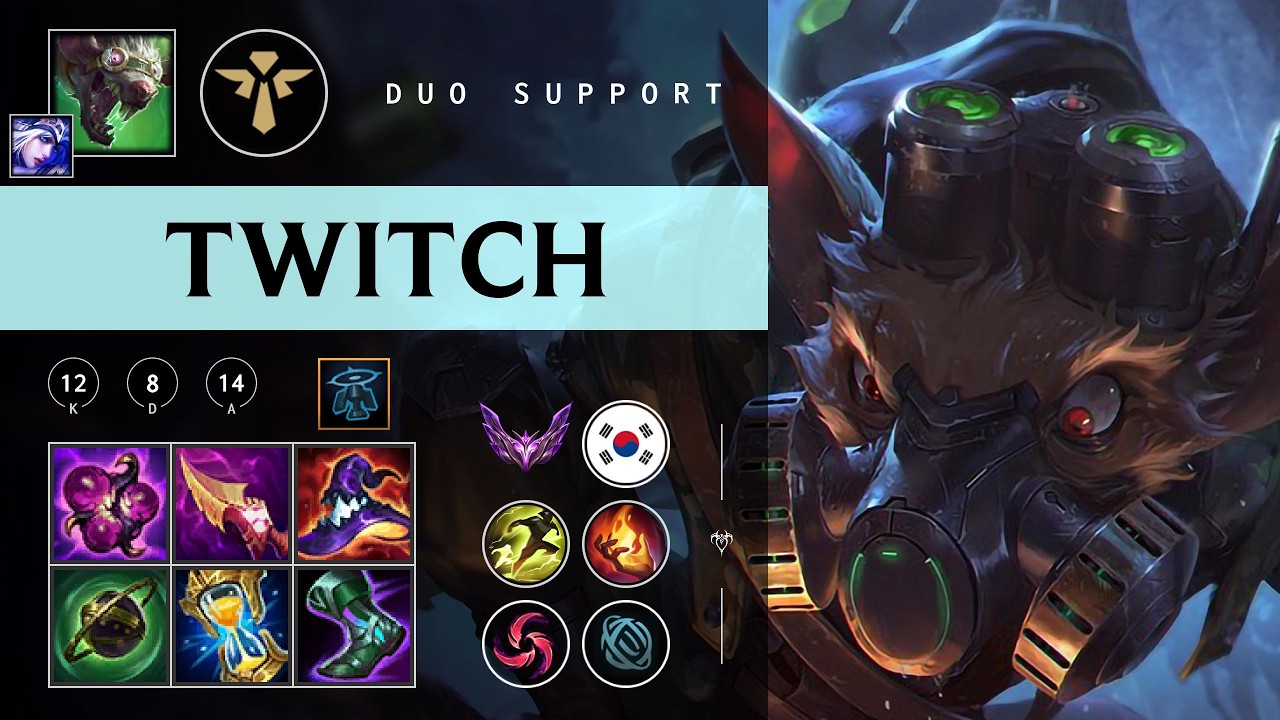 Twitch Support vs Maokai - KR Master Patch 26.05