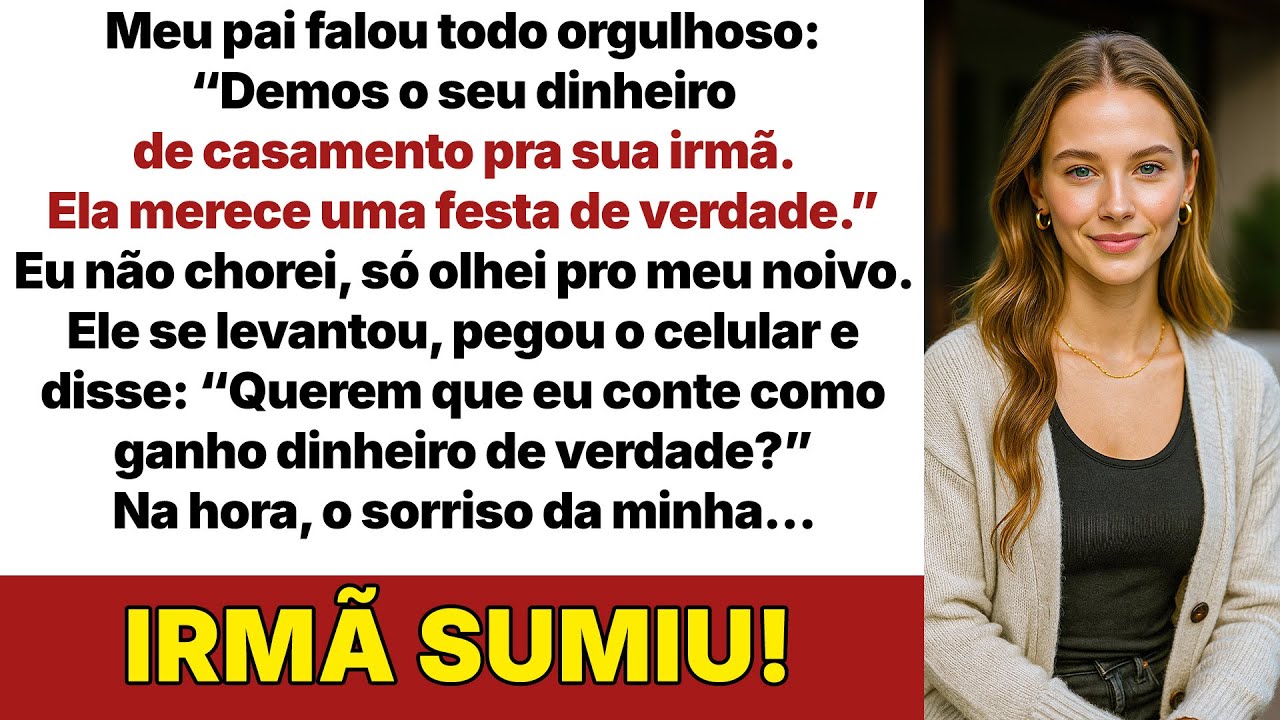 Meu pai deu meu dinheiro de casamento pra minha irmã: