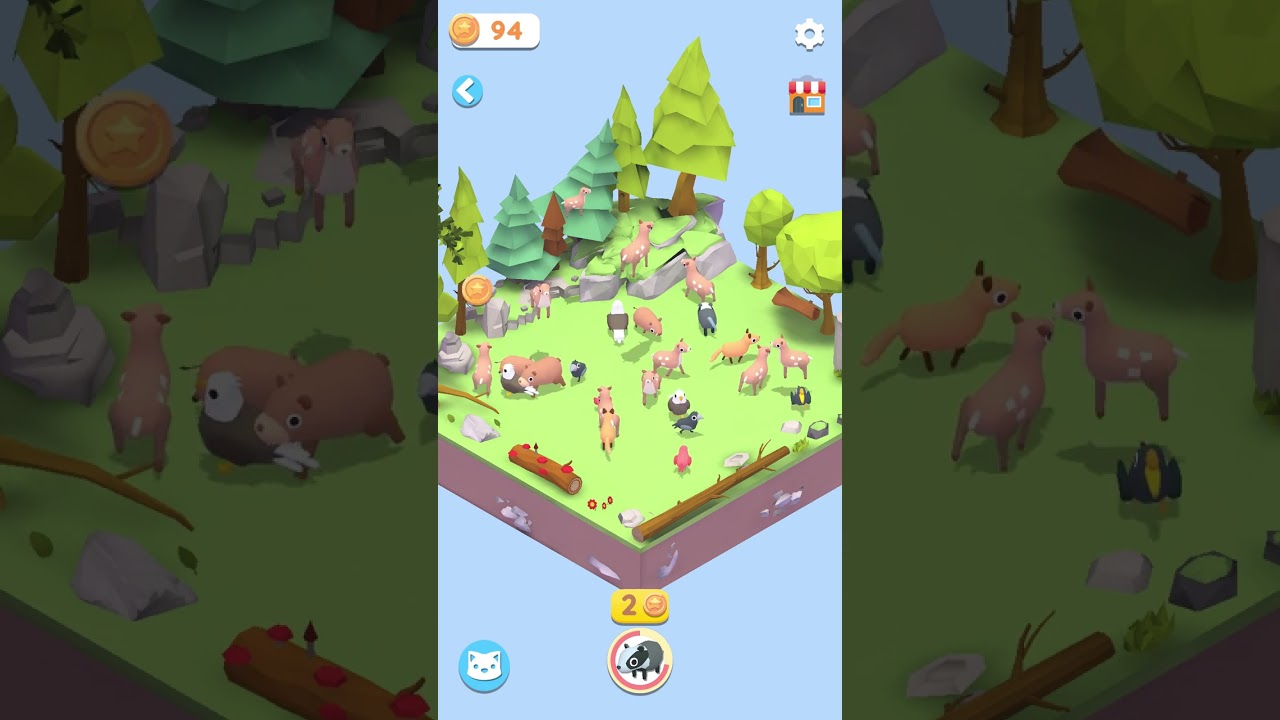 Any Animals : Merge #mobilegame #idlegames #cozygames #mergegames