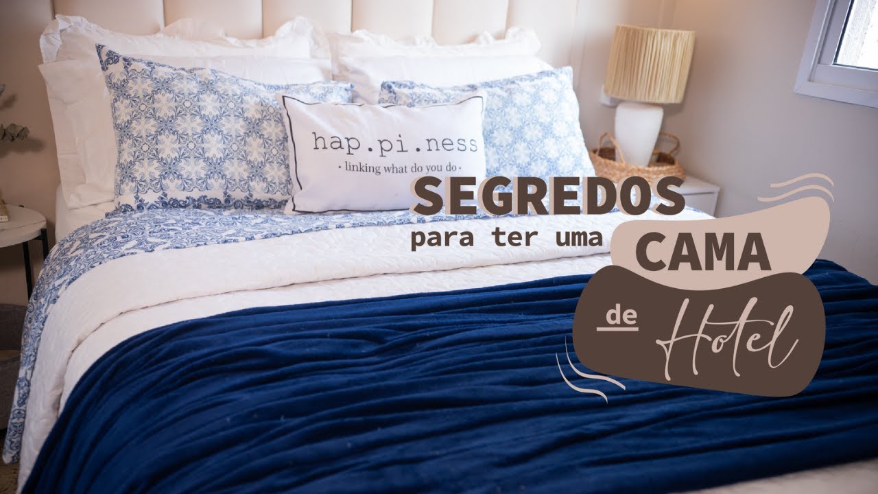 CAMA DE HOTEL EM CASA - Passo a Passo pra uma cama posta perfeita