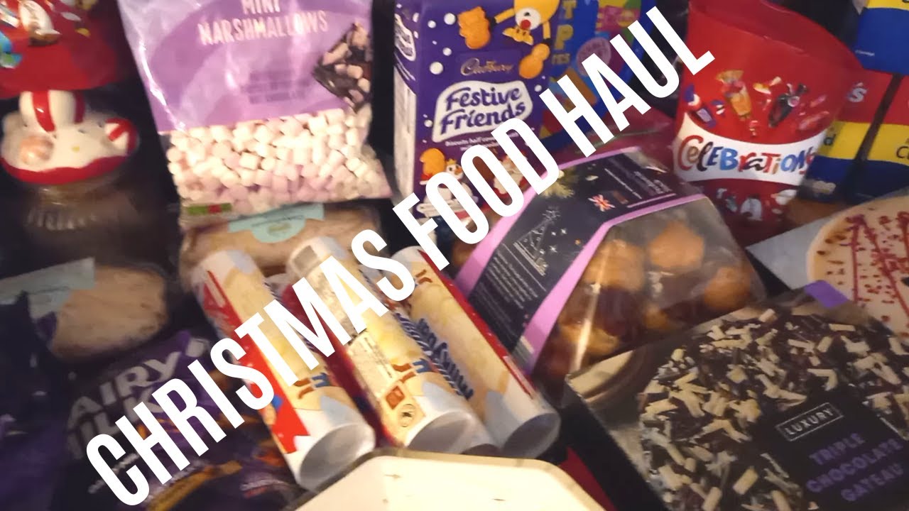 Праздничный набор продуктов для большой семьи в Великобритании. // Семья Эдвардс