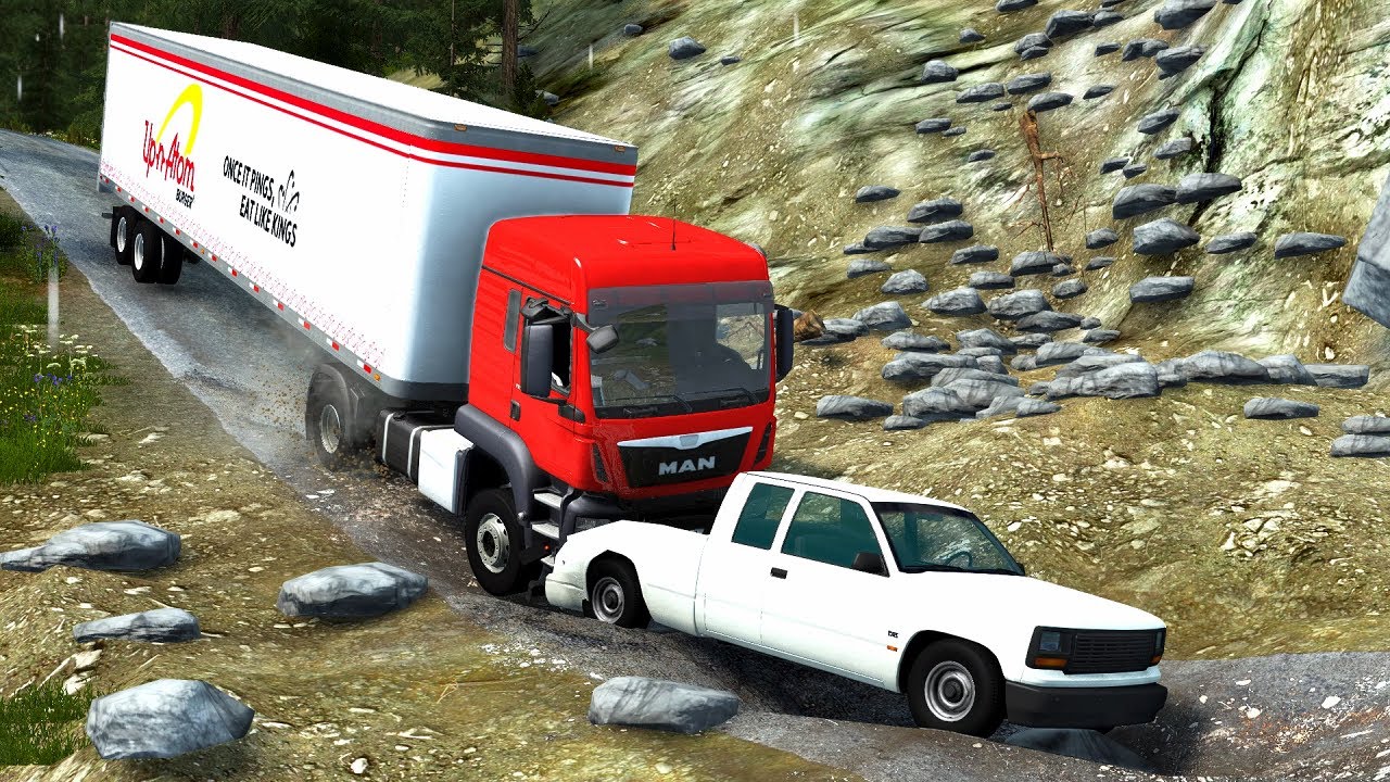 TRUCKS VS POTHOLES | BeamNG Drive #3
