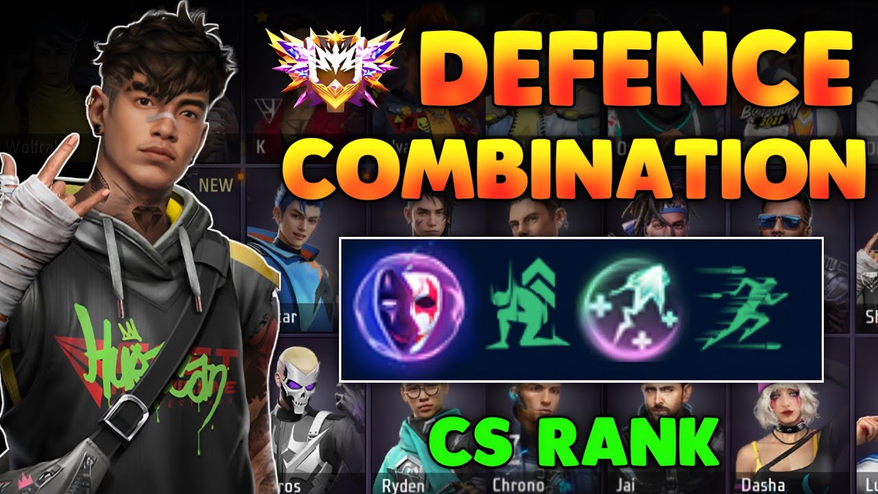 Defensive Character Combination Free Fire | Free Fire Best Character Combination | Free Fire 