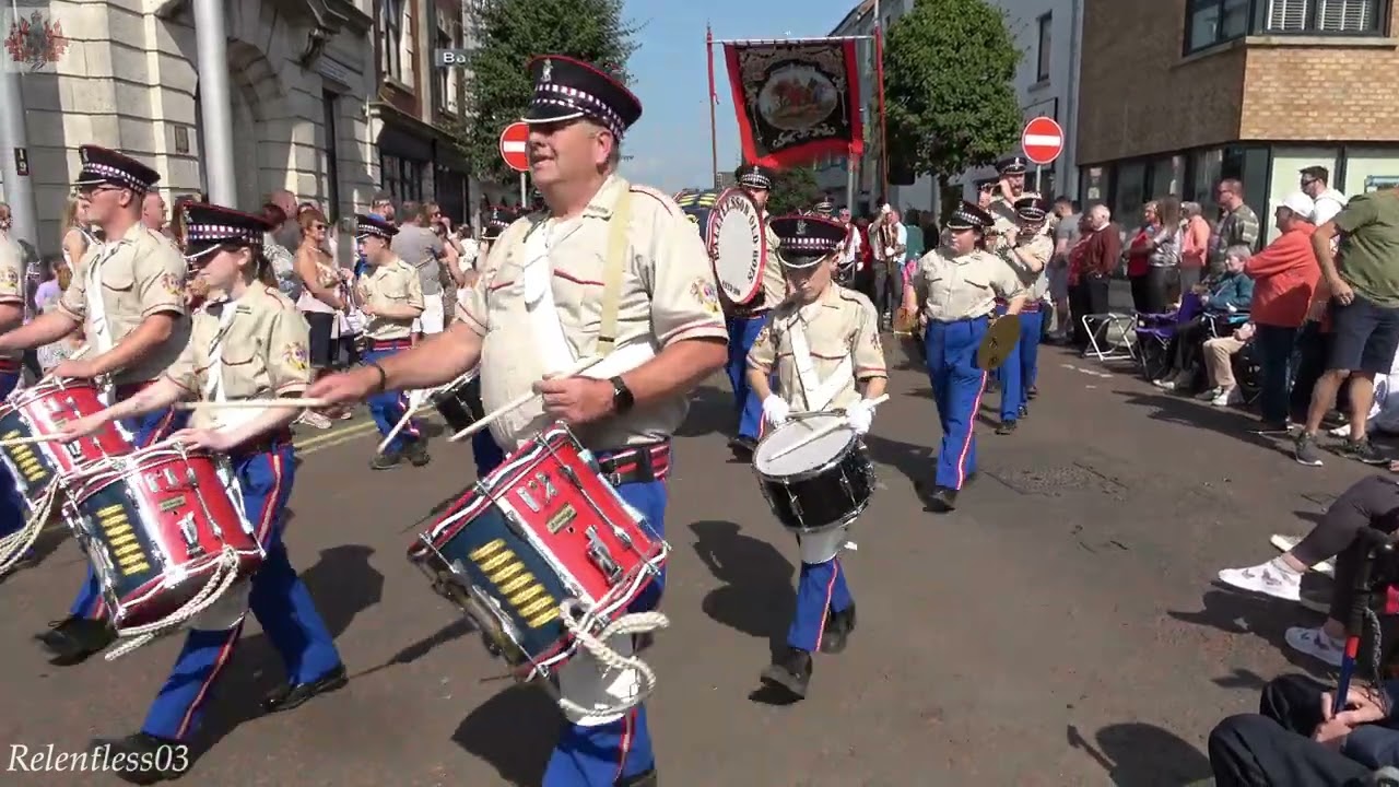Ballylesson Old Boys F.B. @ Co. Antrim Black Saturday Parade ~ Ballymena ~ 31/08/24 (4K)