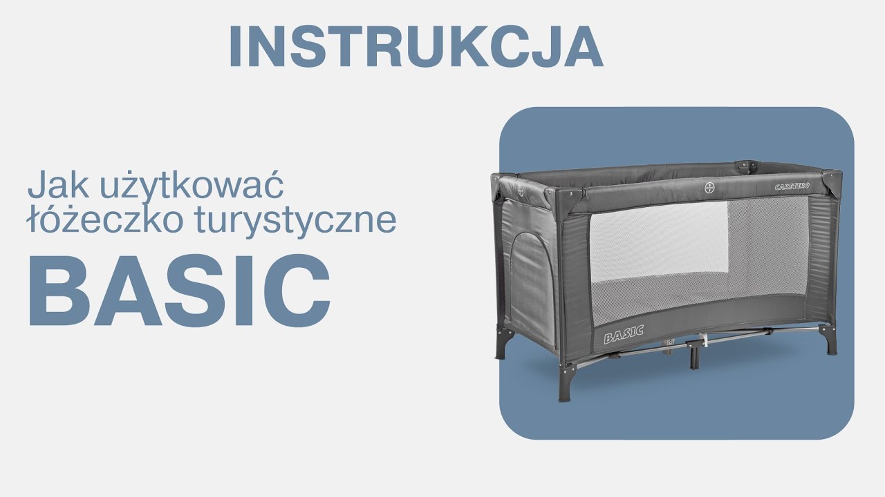 Łóżeczko turystyczne Caretero Basic - instrukcja obsługi