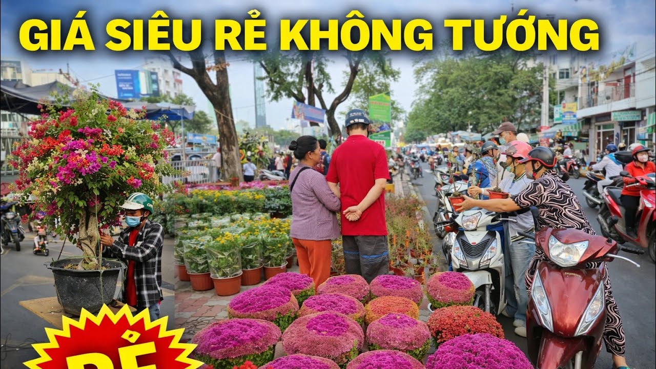 Người Mua Kẻ Bán Náo Nhiệt Xuân 2026 Chợ Hoa Tết Trên Bến Dưới Thuyền