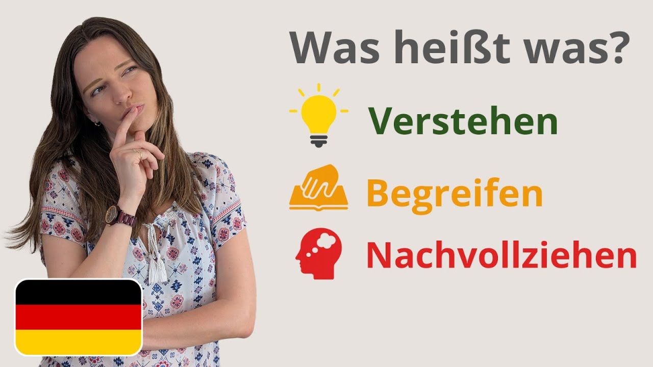 Verstehen, nachvollziehen, begreifen, erfassen und fassen richtig verwenden