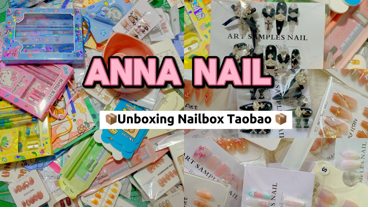 📦Unboxing $200 worth of nail goodies from Taobao 💅Relaxing Nail ASMR | Satisfying & Cute Nail Art 💗