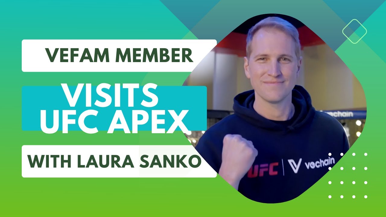 Laura Sanko & Eisenreich at UFC Apex | vechain #blockchain #sustainability