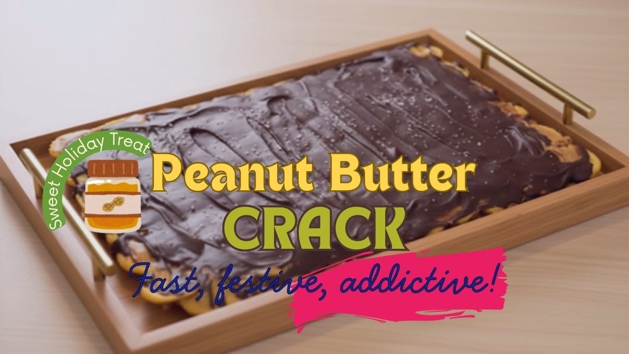 Easy Christmas Peanut Butter Crack! 🎄🥜