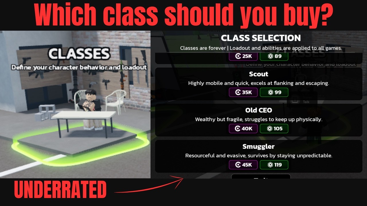 Roblox Runaways: what class should you buy? (SOMEWHAT OUTDATED, READ DESCRIPTION)
