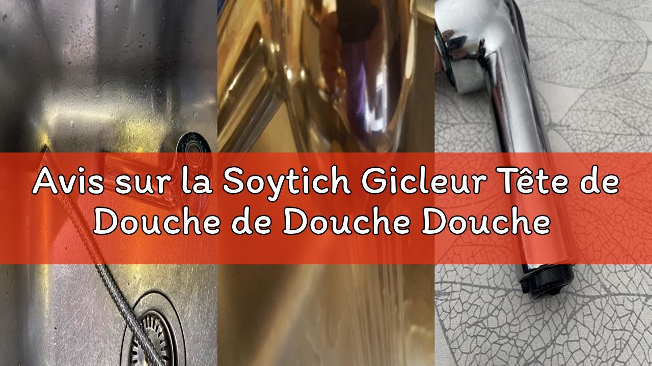 Avis sur la Soytich Gicleur Tête de Douche de Douche Douche pour Robinet de Cuisine (BK)
