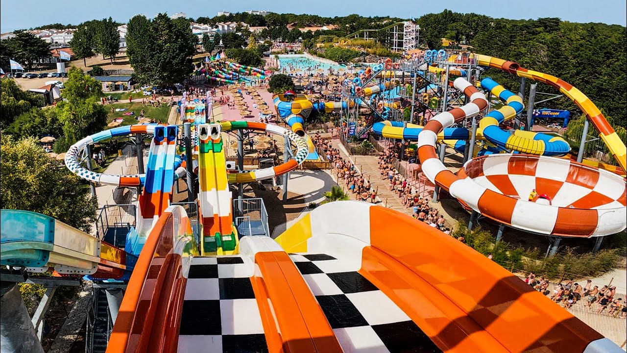 Waterslides at Atlantic Toboggan 🇫🇷 Including the NEW ONE! 🤯